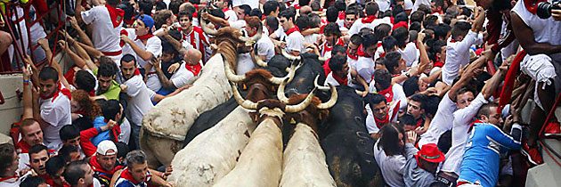 Pamplona … echte Männer müssen dem Tod ins Auge sehen